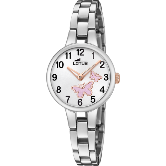 RELOJ INFANTIL LOTUS JUNIOR CON ESFERA PLATEADA 18658/2