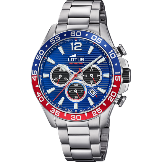 RELOJ DE HOMBRE LOTUS COLOR CON ESFERA AZUL 18696/1