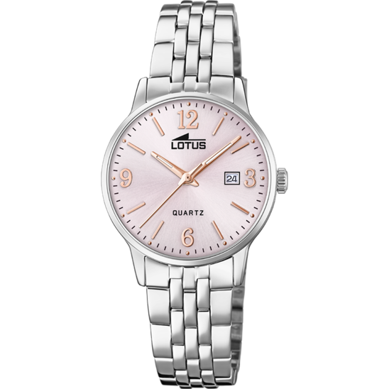 RELOJ DE MUJER LOTUS CLASSIC STEEL CON ESFERA ROSA 18698/2