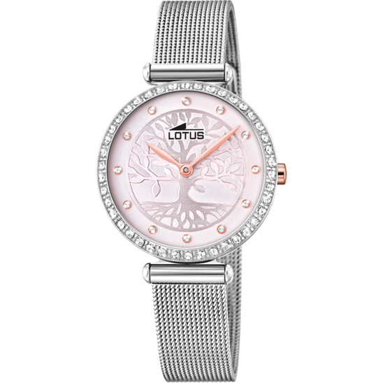 MONTRE LOTUS 18709/2 ROSE, BRACELET EN ACIER INOXYDABLE, FEMME