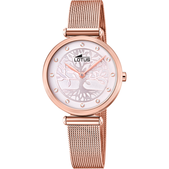 LOTUS DAMEN UHR 18710/2 ROSÉGOLD EDELSTAHL ARMBAND