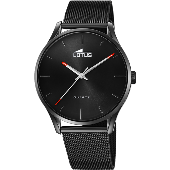 RELOJ DE HOMBRE LOTUS MINIMALIST CON ESFERA NEGRA 18817/1