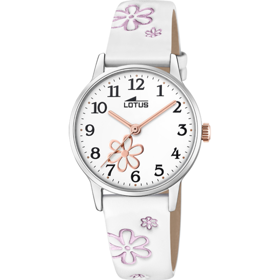 LOTUS KIDS'S WHITE JUNIOR COLLECTION LEATHER WATCH BRACELET 18863/1