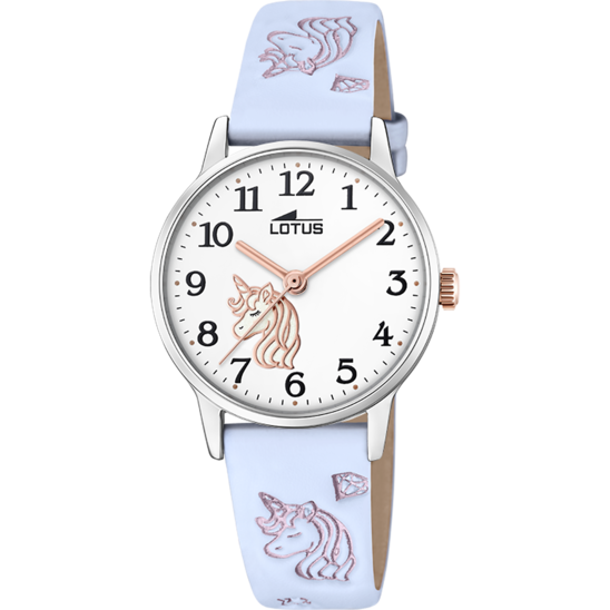 LOTUS KIDS'S WHITE JUNIOR COLLECTION LEATHER WATCH BRACELET 18865/3