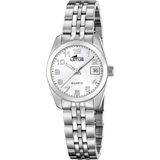 Reloj Lotus Freedom 18992/1 Blanco Correa De Acero Inoxidable 316l, Mujer