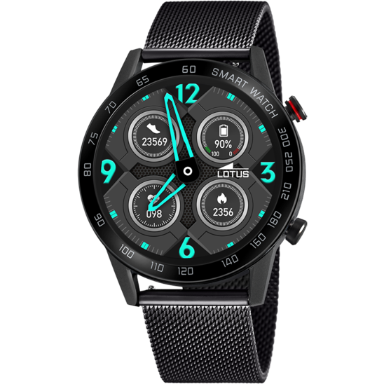 Smartwatch Lotus 50018/1 Correa De Acero Inoxidable 316l, Bluetooth, Hombre