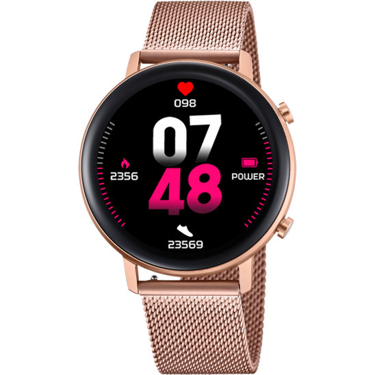 SMARTWATCH LOTUS 50042/1 PULSEIRA EM AÇO INOXIDÁVEL 316L, BLUETOOTH, FEMININO