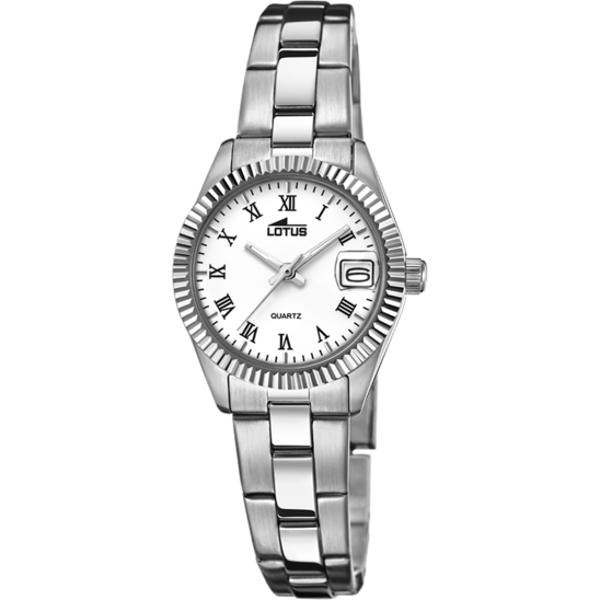 OROLOGIO LOTUS EXCELLENT 9748/1 BLANCO, BRACCIALE IN ACIAIO, DONNA