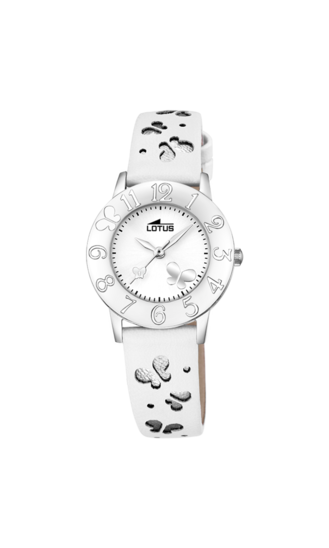 LOTUS KIDS'S WHITE JUNIOR COLLECTION LEATHER WATCH BRACELET 18269/1