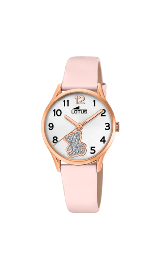 LOTUS KIDS'S WHITE JUNIOR COLLECTION LEATHER WATCH BRACELET 18407/E
