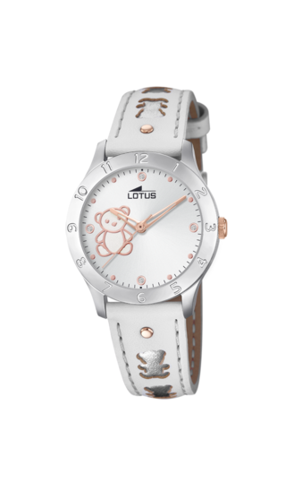 LOTUS KIDS'S SILVER JUNIOR COLLECTION LEATHER WATCH BRACELET 18657/A