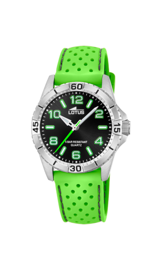 Orologio Lotus Junior Per Bambini - Acciaio Inox, Cinturino Gomma Azzurro, 5 ATM - Foto 2