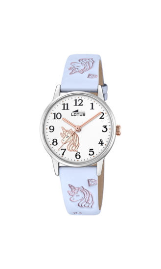 LOTUS KIDS'S WHITE JUNIOR COLLECTION LEATHER WATCH BRACELET 18865/3