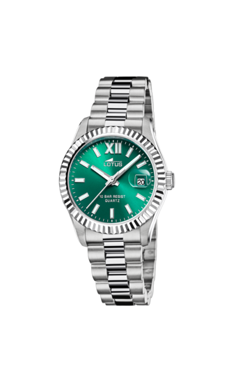 WOMEN'S LOTUS FREEDOM WATCH WITH GREEN DIAL 18930/4