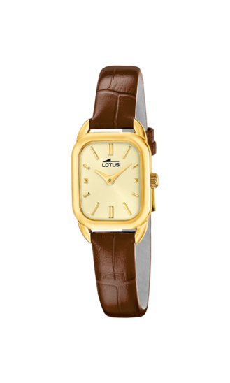 Lotus 18712/3 Orologio Da Donna Elegante Con Cassa Rettangolare In Acciaio E Vetro Minerale