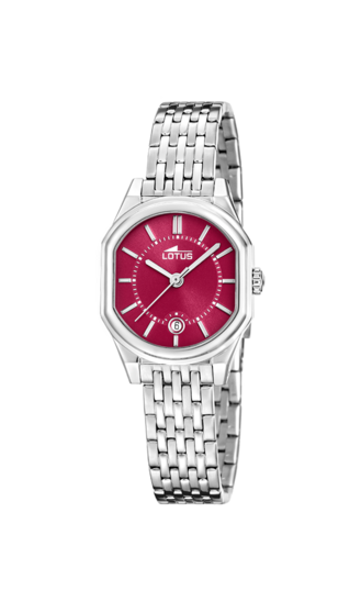 Lotus Orologio Analogueico Quarzo Uomo con Cinturino in Acciaio Inox