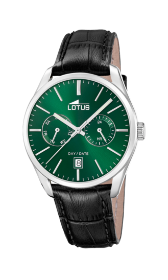 Lotus Orologio Multifunzione Uomo 18373/1 – Cronografo Quarzo, Cassa Acciaio 41mm, Quadrante Argento/Rame/Oro