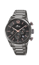 Lotus Orologio Cronografo Uomo 18756/1 - Bracciale Acciaio Inox, Impermeabile 10 ATM