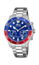 LOTUS MEN'S BLUE CONNECTED STAINLESS STEEL 18800/4
