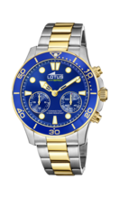 LOTUS MEN'S BLUE CONNECTED STAINLESS STEEL 18801/1
