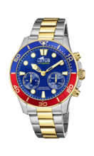 LOTUS MEN'S BLUE CONNECTED STAINLESS STEEL 18801/3