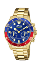 LOTUS MEN'S BLUE CONNECTED STAINLESS STEEL 18802/3