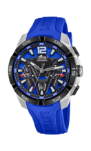 LOTUS VORTEX HEREN BLAUW RUBBER HORLOGE ARMBAND 18944/4