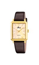 LOTUS Orologio Donna Analogico Cinturino in Pelle Marrone - Movimento al quarzo - Vetro minerale ad alta resistenza - Impermeabile 5 ATM - Elegante