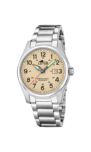 Lotus Orologio Uomo Modello 15954/E, Cassa E Cinturino In Acciaio 316L, Quadrante Verde, Multifunzione, 5 ATM - 5