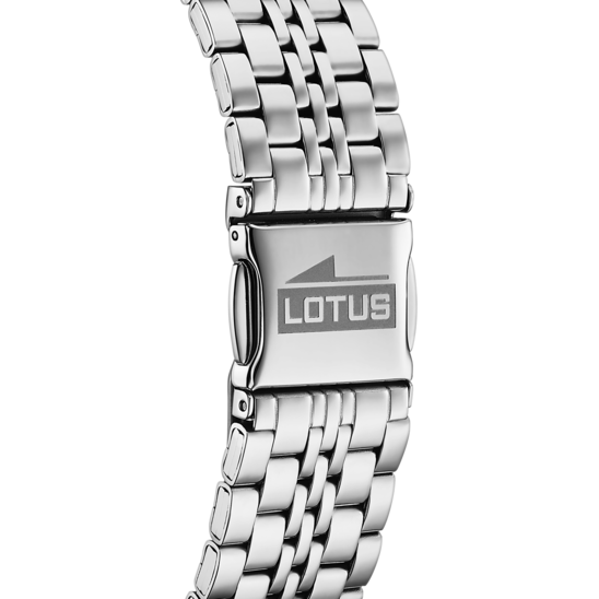 LOTUS HEREN WIT STAAL HORLOGE ARMBAND 15883/1