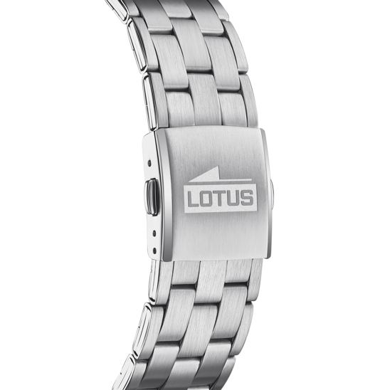 Lotus Mens Analogue Quartz Watch with Stainless Steel Strap 18670