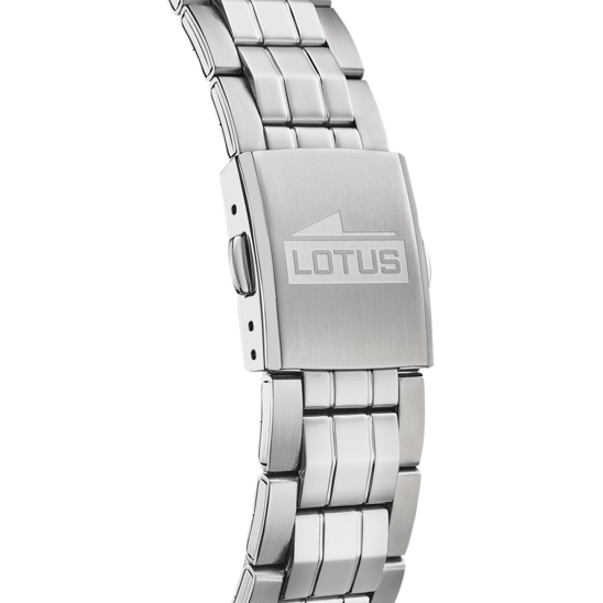 RELÓGIO LOTUS CLASSIC STEEL 18670/1 BRANCO PULSERA DE AÇO, HOMEM