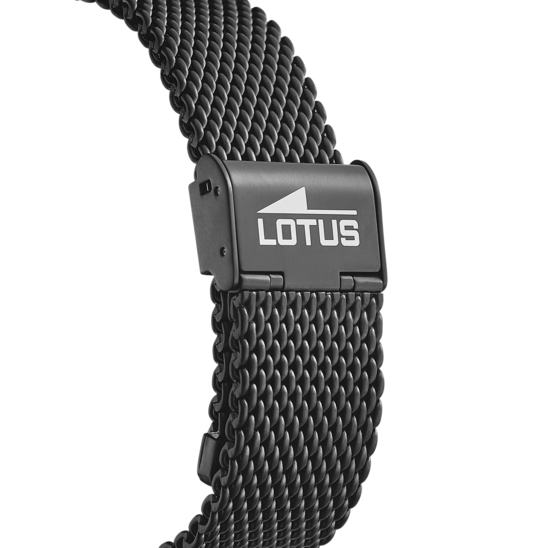 RELÓGIO LOTUS 18700/1 PRETO PULSERA DE 316L DE AÇO INOXIDÁVEL, HOMEM