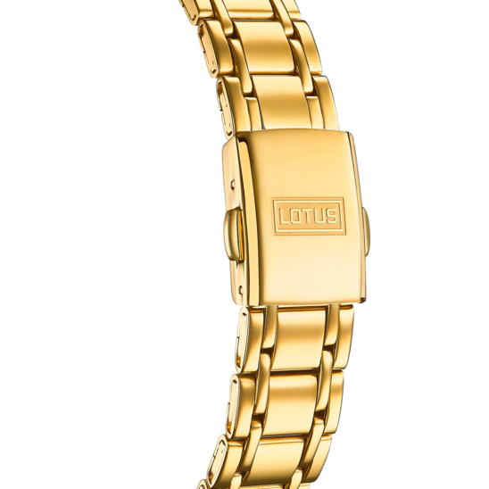 Reloj Lotus de mujer dorado Bliss con circonitas