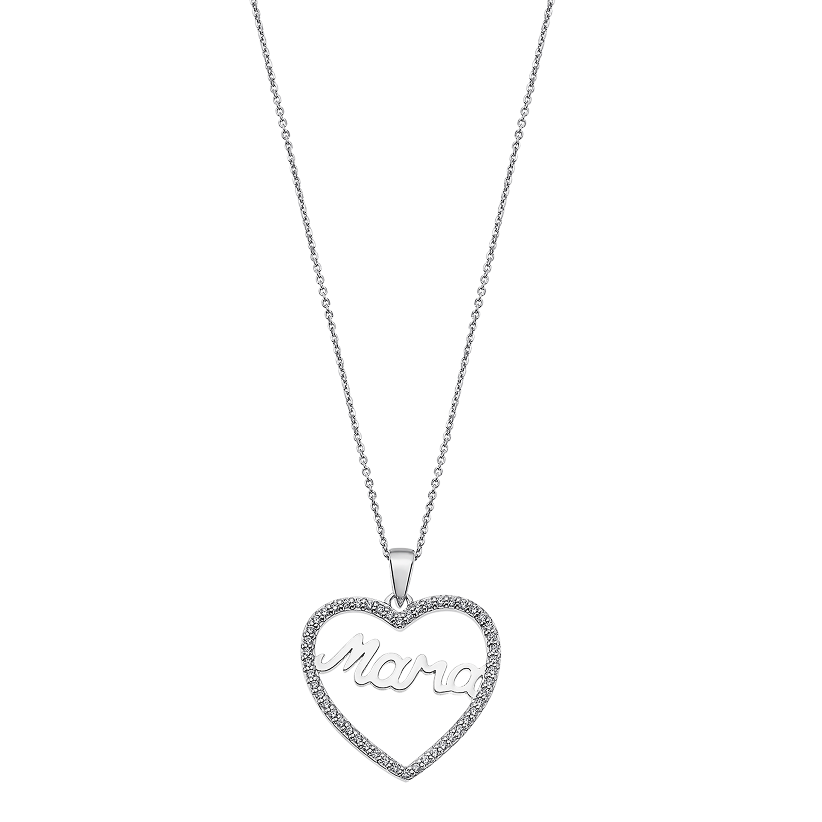 Collana Cuore Argento Lotus Silver LP3555-1/4 Colors – Gioiello Donna In Argento, Lunghezza 42 Mm