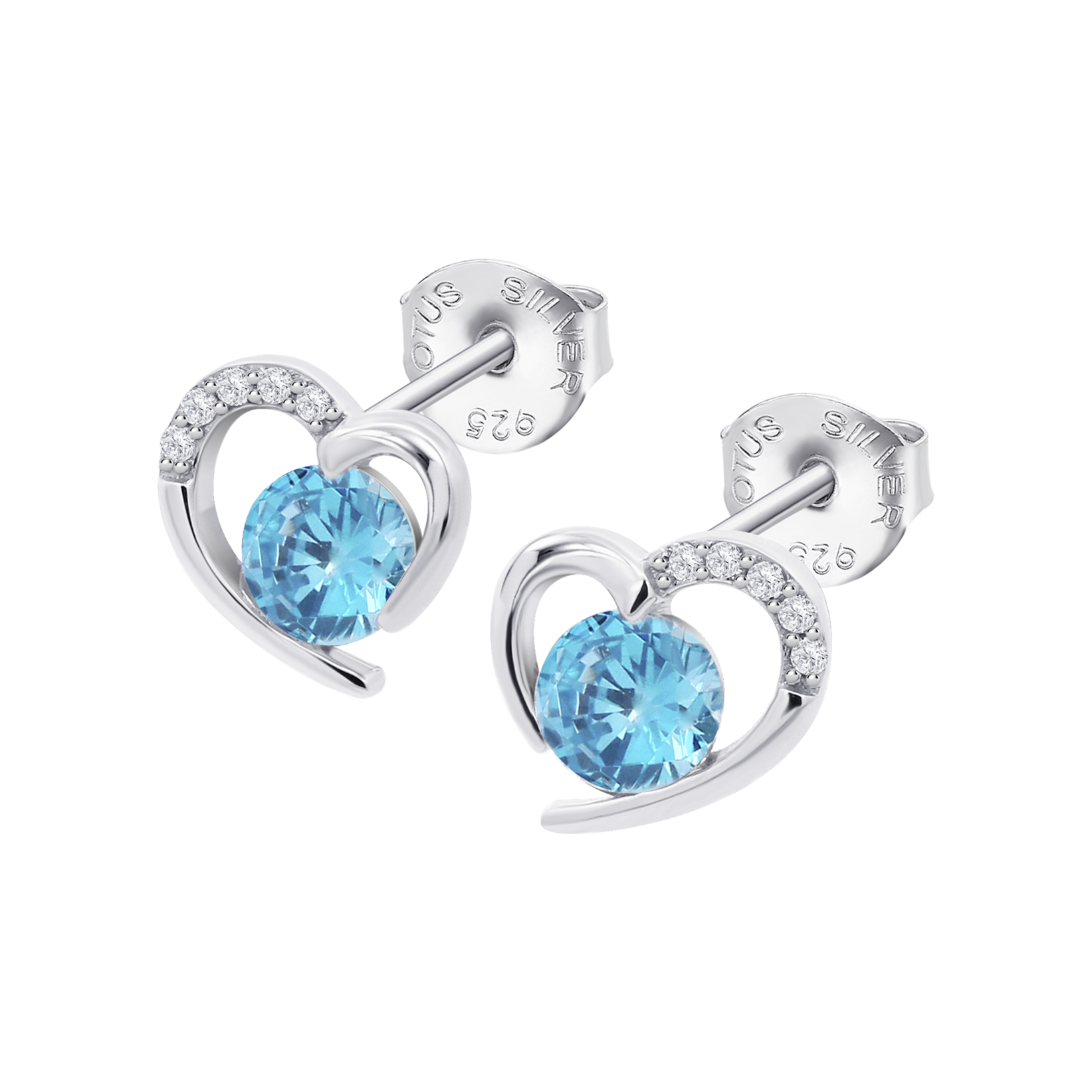 Lotus Argento Cerchio Orecchini a Farfalla Zirconia Donna 925