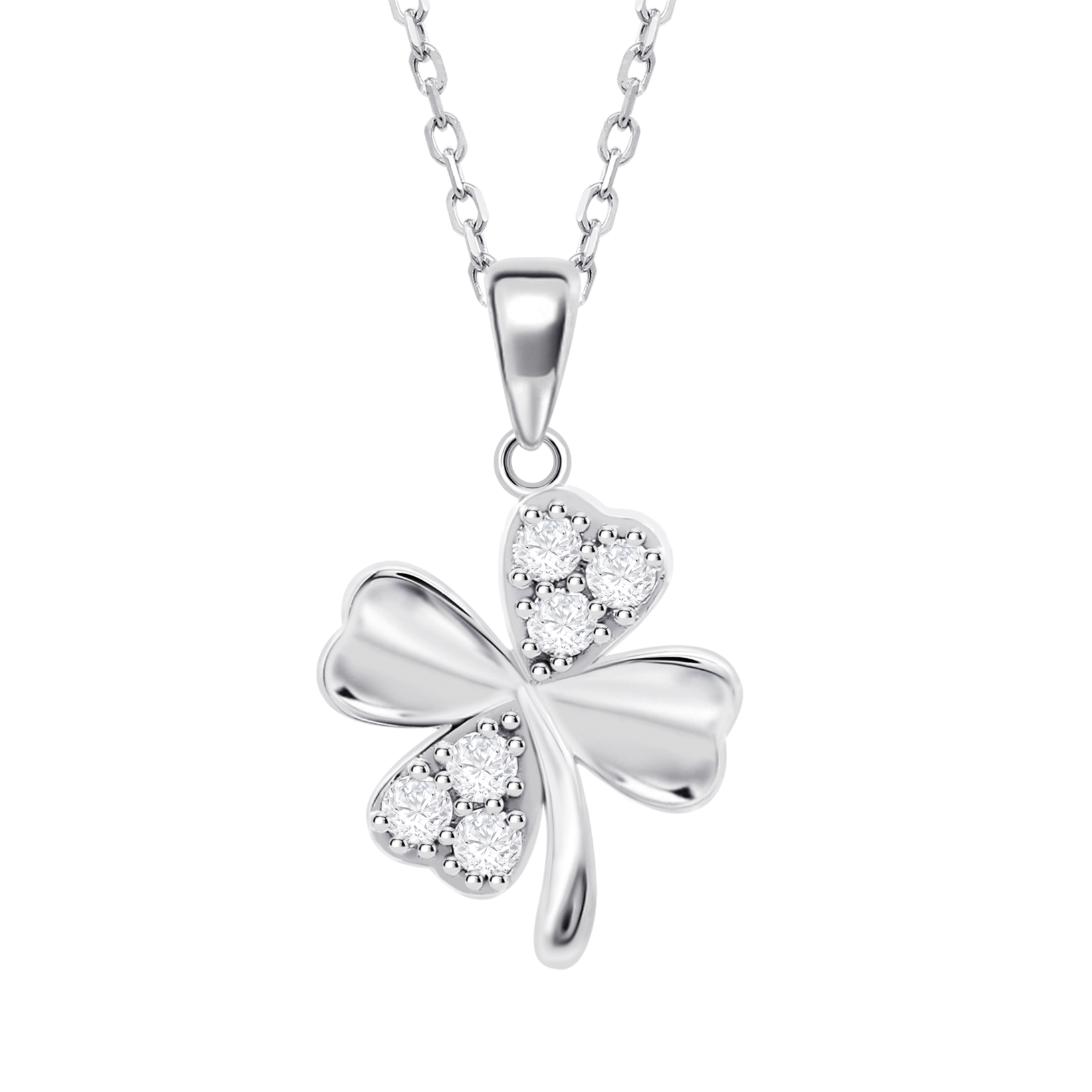 Collana trifoglio Lotus Silver LP3108-1/1 argento, donna