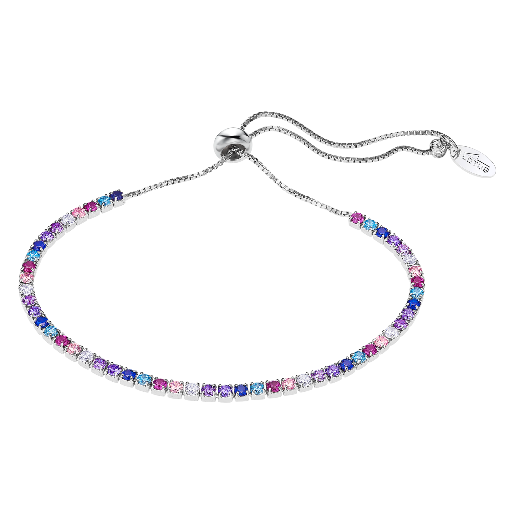 Lotus Silver Pulsera de plata de ley 925 con doble corazón LP1917-2/1
