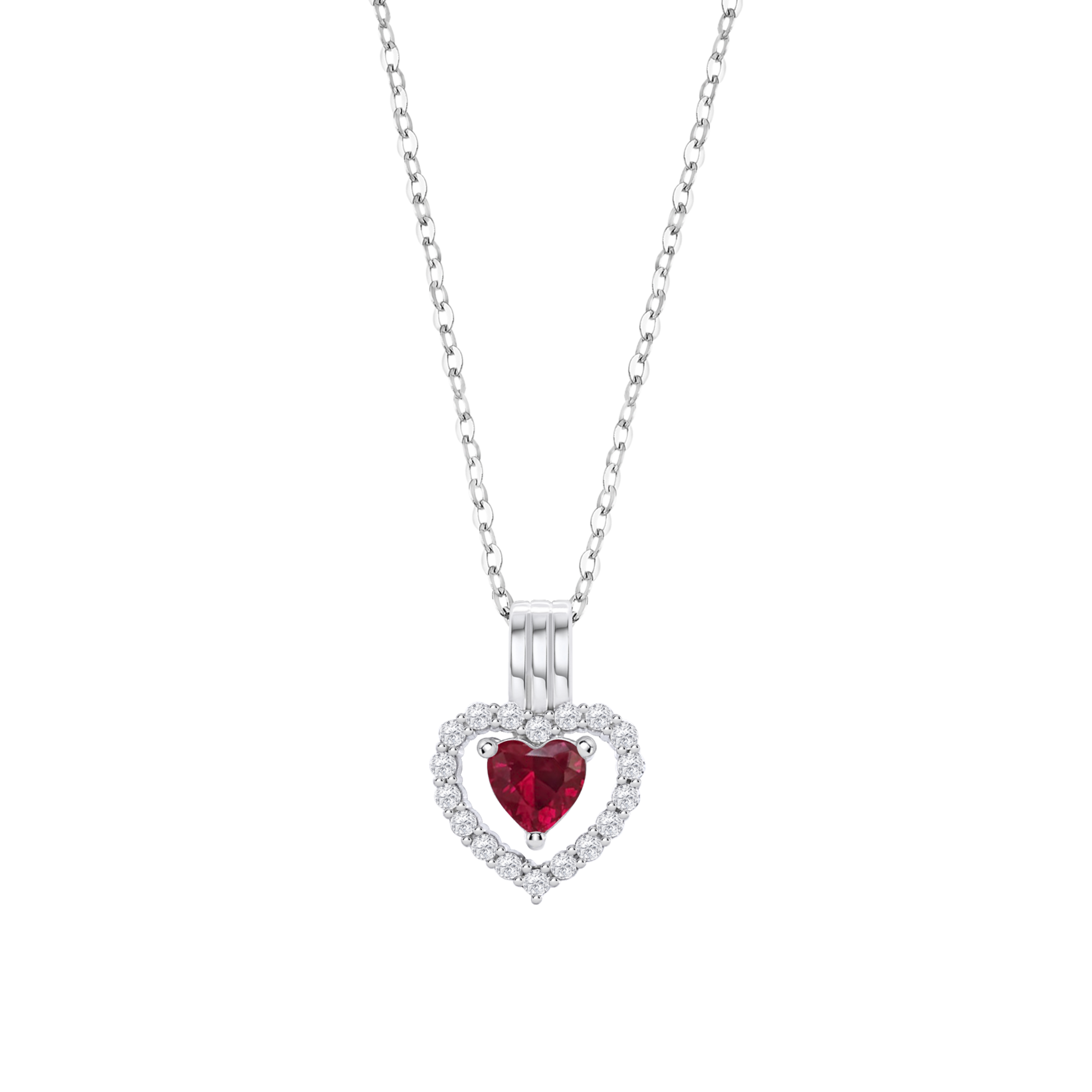 COLLAR CORAZÓN LOTUS SILVER SINFOS LP3555-1/3 PLATA, MUJER