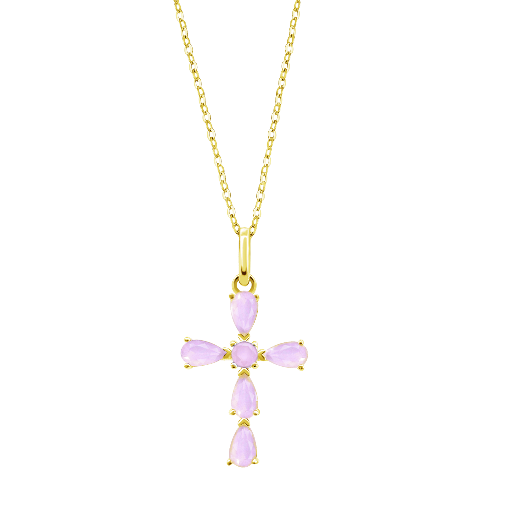 COLLIER CROIX LOTUS SILVER LP3557-1/1 ARGENT FEMME