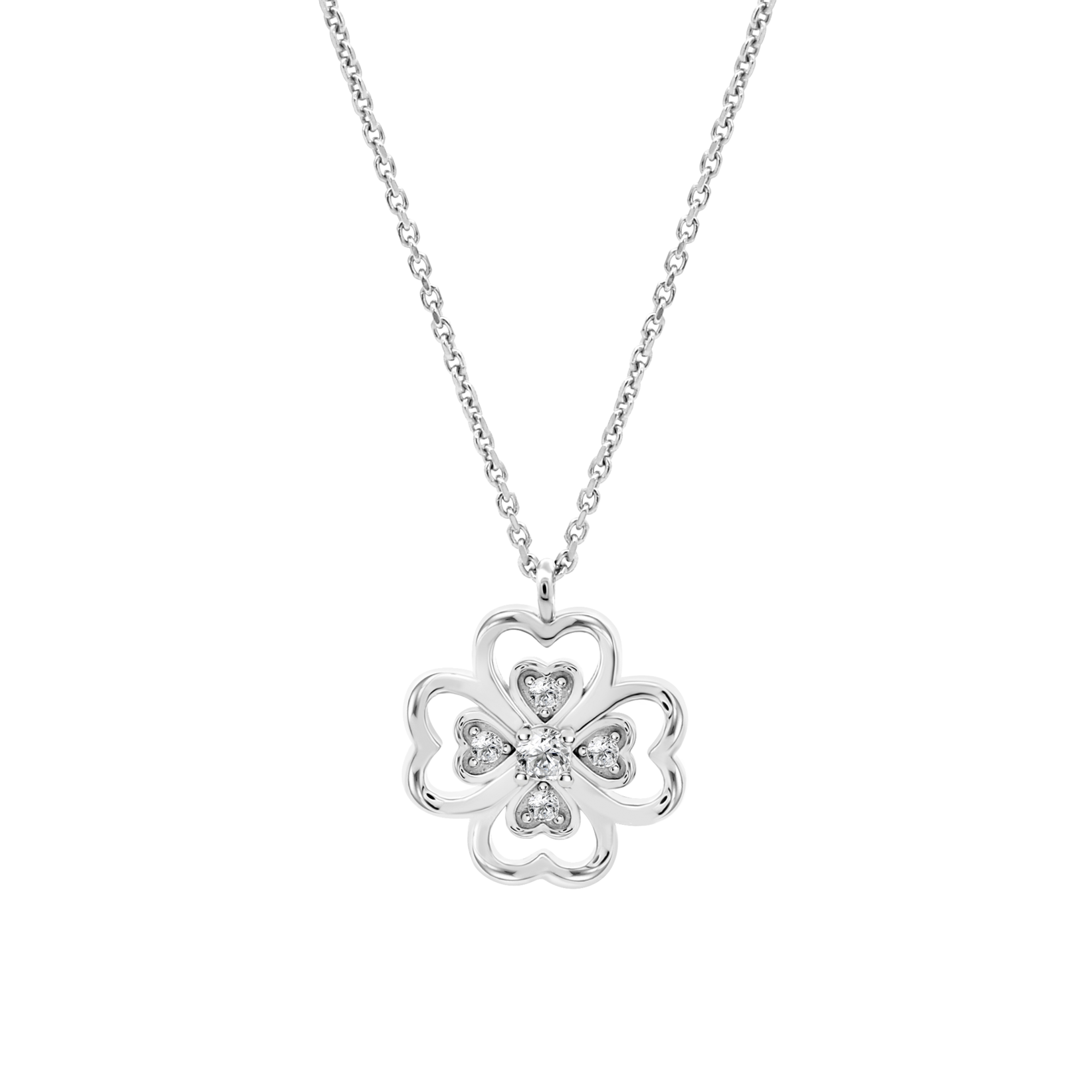 ★ROSEMONT★ Silver Clover Necklace RA24C25J Necklace SILVER CLOVER | JEWELRY AND ACCESSORIES | Fzone