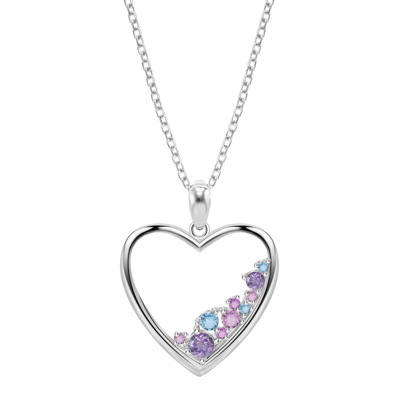 COLLAR CORAZÓN LOTUS SILVER LP3720-1/1 PLATA, MUJER