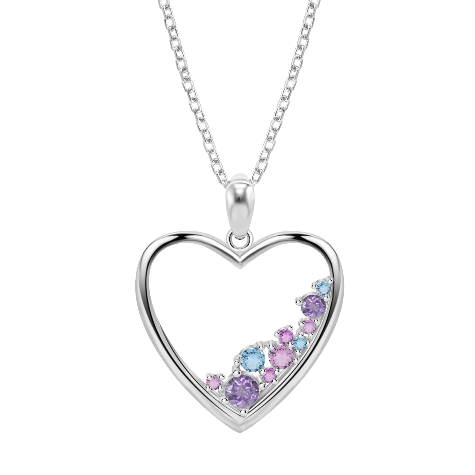 Elli Ciondolo Cuore Intrecciato In Argento Sterling 925 Placcato - Foto 2