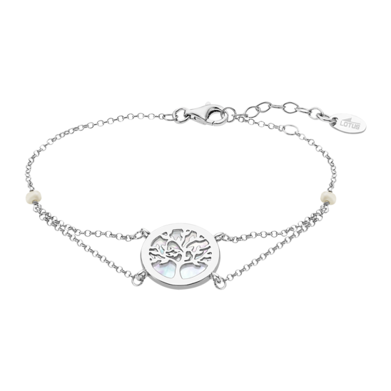 PULSEIRA ÁRVORE DE VIDA LOTUS SILVER TREE OF LIFE LP1821-2/1 PRATA, MULHER