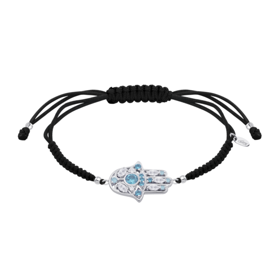 Pulsera Mano De Fátima Lotus Silver Rainbow Lp1989-2/8 Plata, Mujer