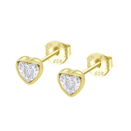 Pendientes Corazón Lotus Silver Lp2000-4/2 Plata, Mujer