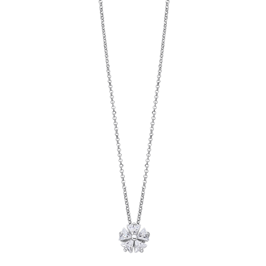 COLLAR FLOR LOTUS SILVER PURE ESSENTIAL LP3022-1/1 PLATA, MUJER