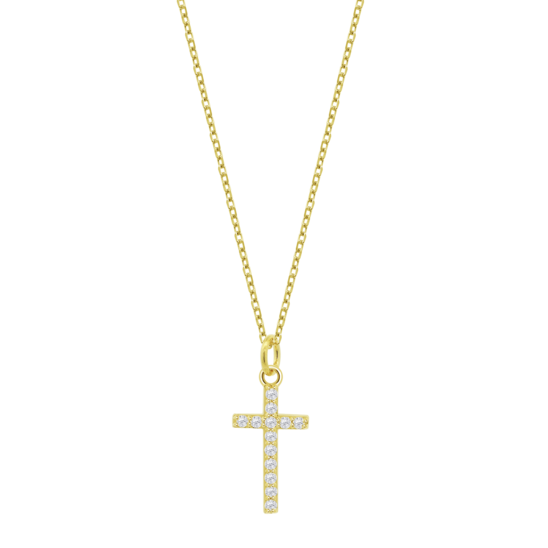 Collar Cruz Lotus Silver Lp3066-1/2 Plata, Mujer
