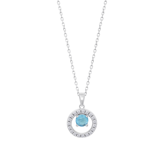 Collar Geométrico Lotus Silver Beyond Classics Lp3080-1/4 Plata, Mujer