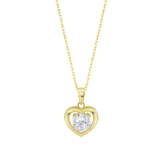 Collar Corazón Lotus Silver Lp3092-1/2 Plata, Mujer